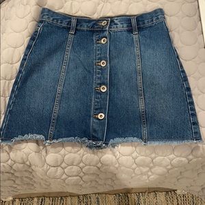 Forever 21 Button front jean skirt